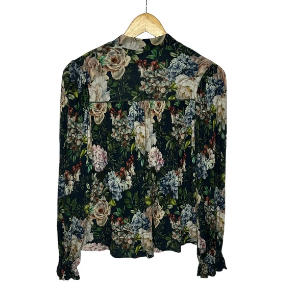 NWOT Bl^nk London x Anthropologie Stephanie Floral Long Sleeve Top xxs - Picture 7 of 16